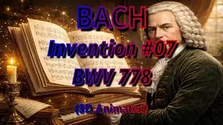 Bach - Invention#07, BWV 778(3D Animated)