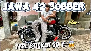 TYRE STICKER 3D ₹ - 😲 JWAW 42 BOBBER