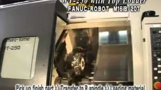 YouTube   Nakamura Tome WT 250 with Fanuc Vision Robot Gantry Workcell