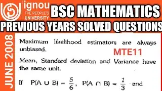 Bsc Mathematics | IGNOU | MTE11 | previous year Solved question | DEC 2008 | True or false statement