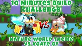 BUILDING NATURE WORLD in 10 MINUTES vs @erwinhergt || GROWTOPIA