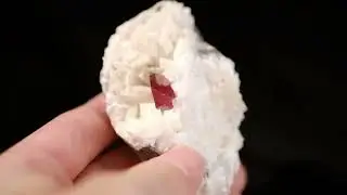 Gem-grade Cinnabar Crystal on Dolomite from Chatian, Fenghuang, Hunan, China