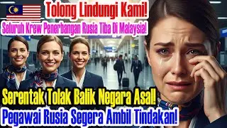 Kejutan! Pramugari Rusia Menangis Saat Menyapa Pekerja Pembersihan di Lapangan Terbang Malaysia Wow