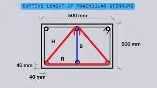 Triangular Stirrups of Cutting Length | #construction #bbs #home design #construction mistakes 