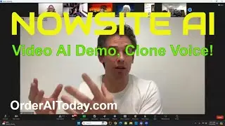 NOWSITE AI: New Video AI Demo, No Camera, Clones Your Voice!