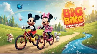 🚲✨ Mickey & Minnie&rsquo;s Big Bike Adventure 🌈🌟 | Fun Poem for Kids