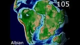 Cretaceous Plate Tectonics - Scotese Animation