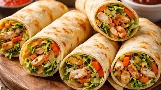Maine banai sabke Liye chicken vegetable roll 🤤 so yummy 😋