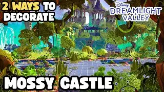 2 WAYS TO DECORATE~MOSSY CASTLE~OVERGROWN~CASTLE PERSPECTIVE~DISNEY DREAMLIGHT VALLEY~SPEED BUILD