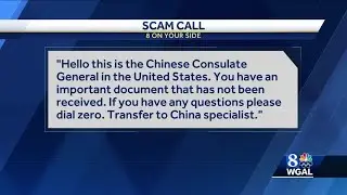 Call claims to be from the Chinese consulate general - is it a scam?