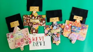 Workshop origami online. Membuat boneka kimono Jepang laki-laki dan perempuan