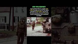 Around 5% of the world fought in World War II #shorts