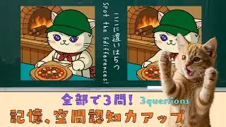 【子どもから大人まで楽しめる間違い探し・全３問】記憶力アップ！　１０５号室〈最新版〉