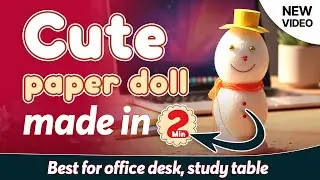 Cute Doll for Office Desk #flowers #treanding #diy