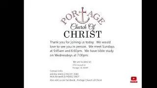 Portage Church of Christ  1/18/2026