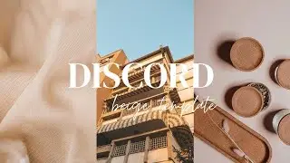 beige template | discord