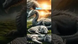 DRAGON🧬TIGER hybrid  😨 animal #ai #fusion #aiartwork #animals #hybrid #fyp #dragon #tiger #dna