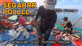 Tuna Segar di Pasar Ikan Jembatan Puri. Datang Jual Potong Masak. Fressshhhh #papua