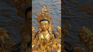 Greentara 36c.m #copper #gold #plated #handmade #handicraft #youtubeshorts #statue #ktm #baudha
