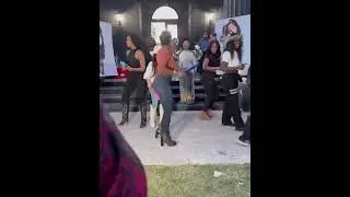 Shamea Morton Teaches , Tiny Harris , Toya Johnson , Prosha Williams Boots On The Ground Line Dance
