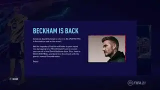 86 David Beckham Walkout - FIFA 21 Free