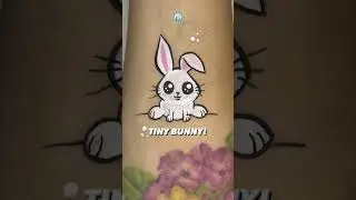 🐰 Bunnies! #bunny #bunnyhop #bunnies #cheekart #tutorial #facepaint #shorts