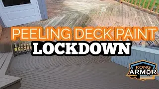 Peeling Deck Paint Lockdown Encapsulation | Kong Armor &trade; can rebuild the surfaces of any deck!