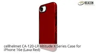 cellhelmet CA-120-LR Altitude X Series Case for iPhone 16e (Lava Red)