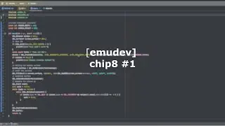 [emudev] chip8 #1 - an idea of what's to come!