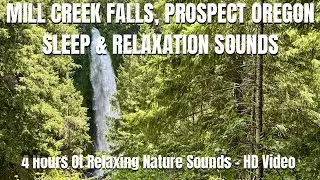 4 Hours of Relaxing Waterfall Sounds for Deep Sleep - Barr Creek Falls, Oregon [HD Nature Video]