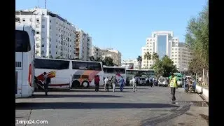 غضب واحتجاج عمال المحطة الطرقية القديمة بطنجة 