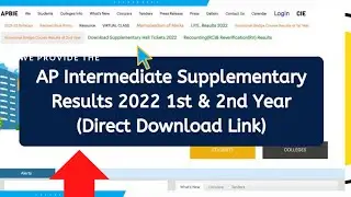 Ap Intermediate Supplementary 2022 Results Download | Ap Inter Supple Results Released