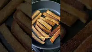 Чесночные гренки как в баре #снеки #гренки #готовимдома