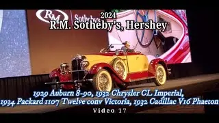 RM Sotheby's Hershey 2024  '29 Auburn,'32 Chrysler CL, '34 Packard Twelve, 32 Cadillac V16 Video 17