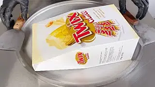 ICE CREAM ROLLS WITH TWIX WHITE EASTER EGG | SWEETNESS FOOD ASMR