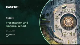 Pagero Group  - Q3 presentation
