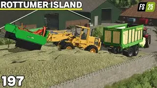 Laatste Keer Inkuilen Dit Jaar & Verder Met Oogsten | Rottumer Island #197 | FS25