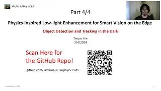 GTC 2024 - PhyCV for Object Detection and Tracking in the Dark (Part 4 - Demo)