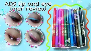 reviewing the ADS lip and eye liners!!