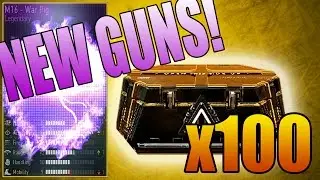 Searching for the MP40 and M1911! NEW GUNS!! (Advanced Warfare 100x Supply Drop Opening Gameplay)