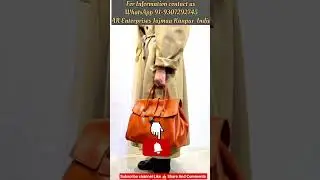 Leather Bag Vintage Handmade First Layer Vegetable Tanning Leather l AR Enterprises l
