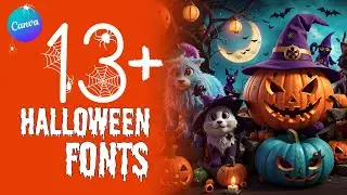 Canva Tips and Tricks | 13+ Halloween Fonts 👻🎃