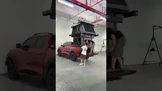 Do you like the roof tent of the pickup truck?  #rooftoptent #wildland #camping