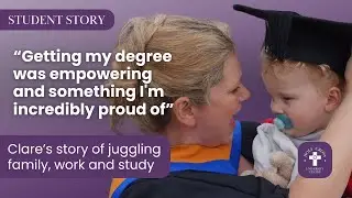 Clare studies for a degree while pregnant and achieves First Class Honours