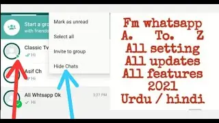 Fm whatsapp All Setting 2021 | Fm Whatsapp All Tricks