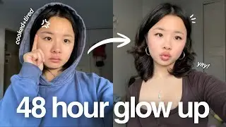 glow up with me in *48 hours* ☁️ college reset (at home + on a budget)