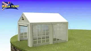 Create Stunning Outdoor Events with the 4m x 4m Gala Tent Elite PVC Marquee | Stylish Garden Shelter