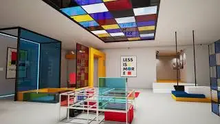 Virtual art movement gallery