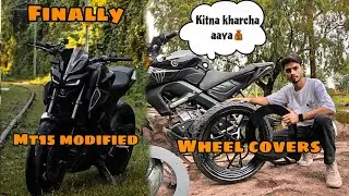 Installed wheel covers in mt15 || mt 15 modifications || wheel covers
