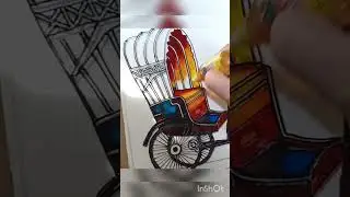rickshaw art by glasspaint